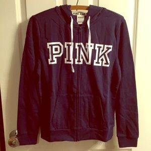 Size Small PINK Zip-Up Sweatshirt